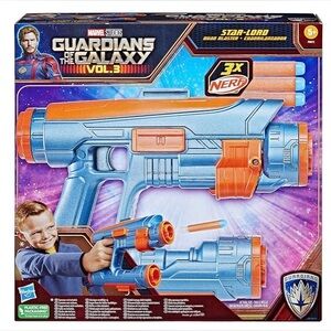NERF Marvel Guardians of the Galaxy Vol. 3 Star-Lord Quad Blaster Cosplay NEW!